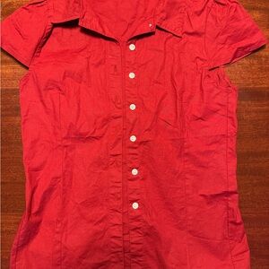 Brandy Melville Vibrant Red Casual Shirt
